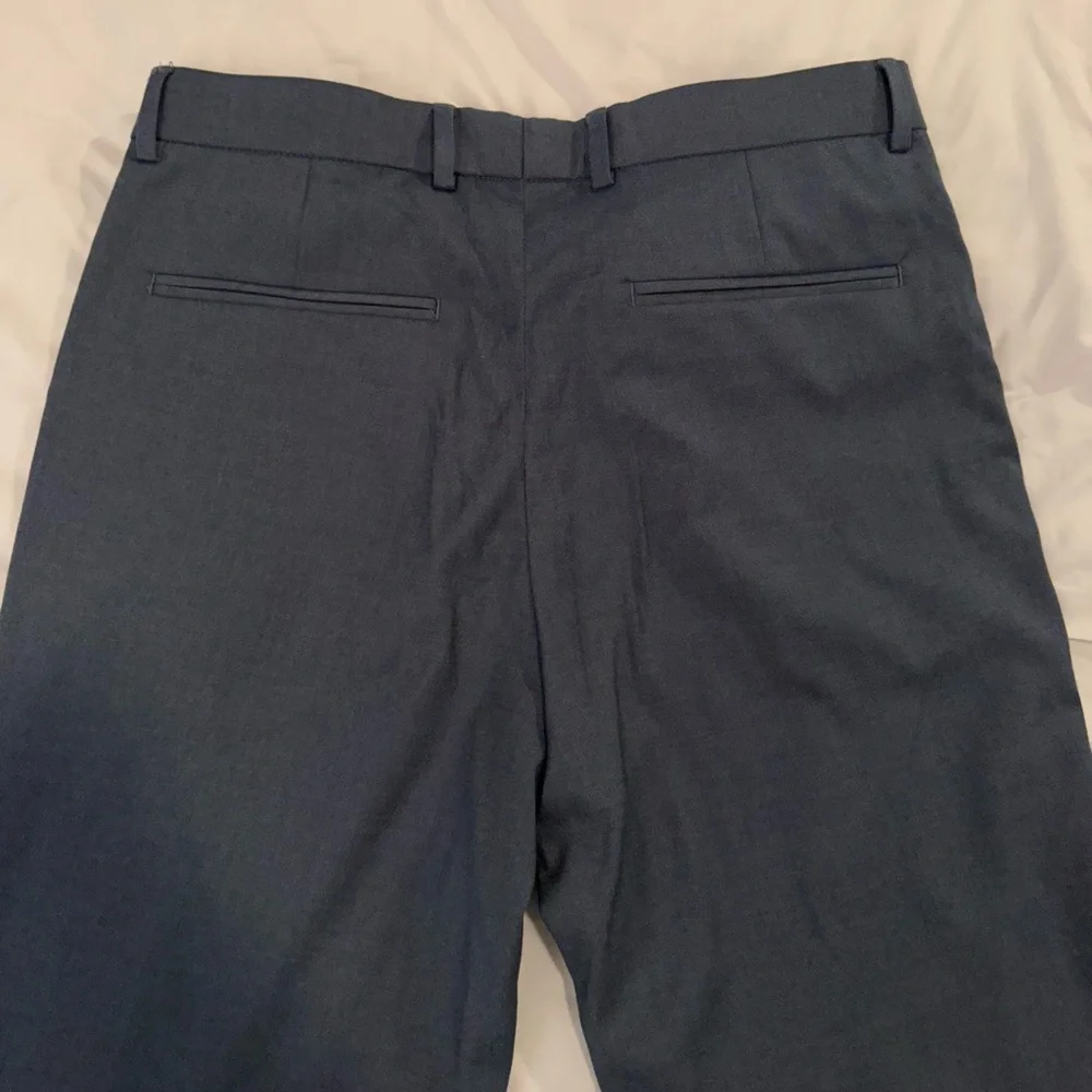 H&M dress pants, blue/grey, size 32R